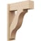 Ekena Millwork 8-in W x 24-in D x 32-in H Funston Block Rough Cedar Woodgrain TimberThane Outlooker, Primed Tan OUTUR080X24X32FST44RCPR - alternate 1